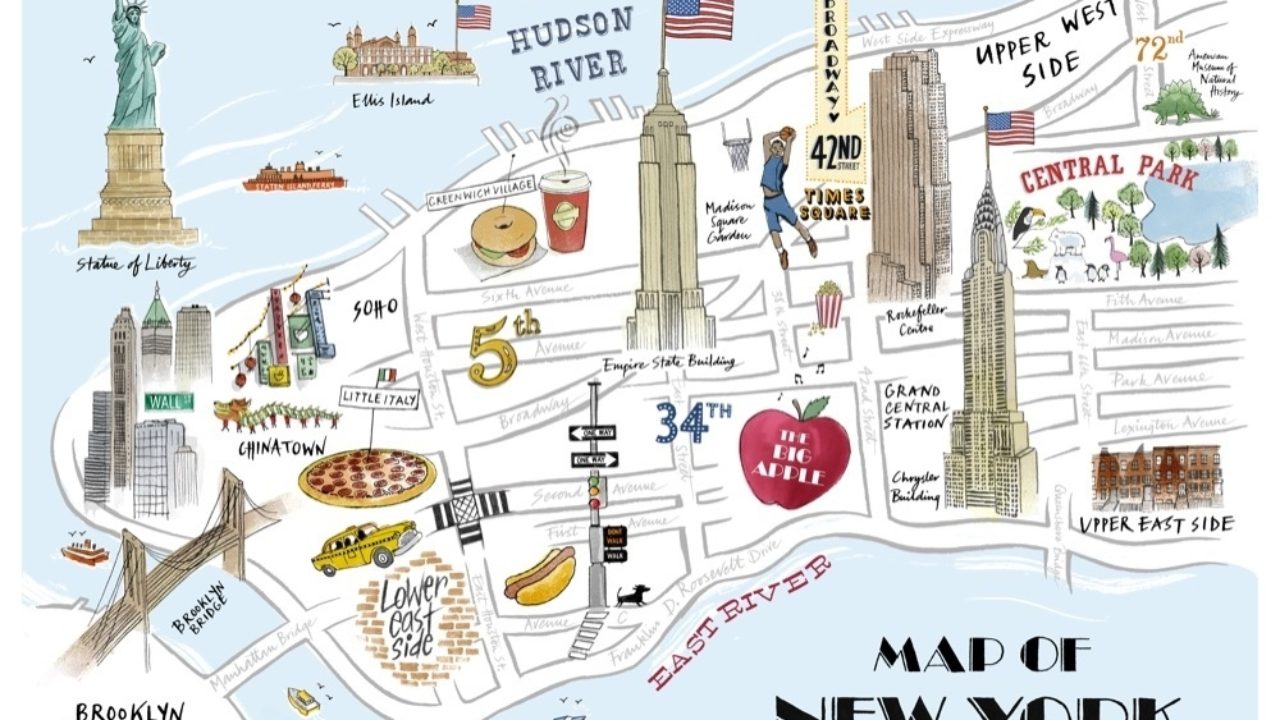 NYC Tourist Map Printable
