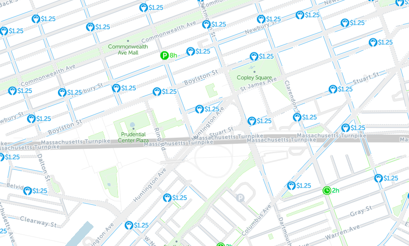 2023 : Map of Free Parking in Boston - SpotAngels