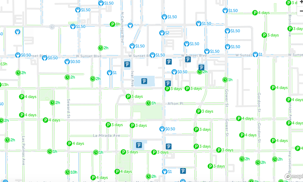 Street Sweeping Los Angeles Map Map