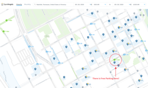 2024 Map of Free Parking in Nashville, TN - SpotAngels