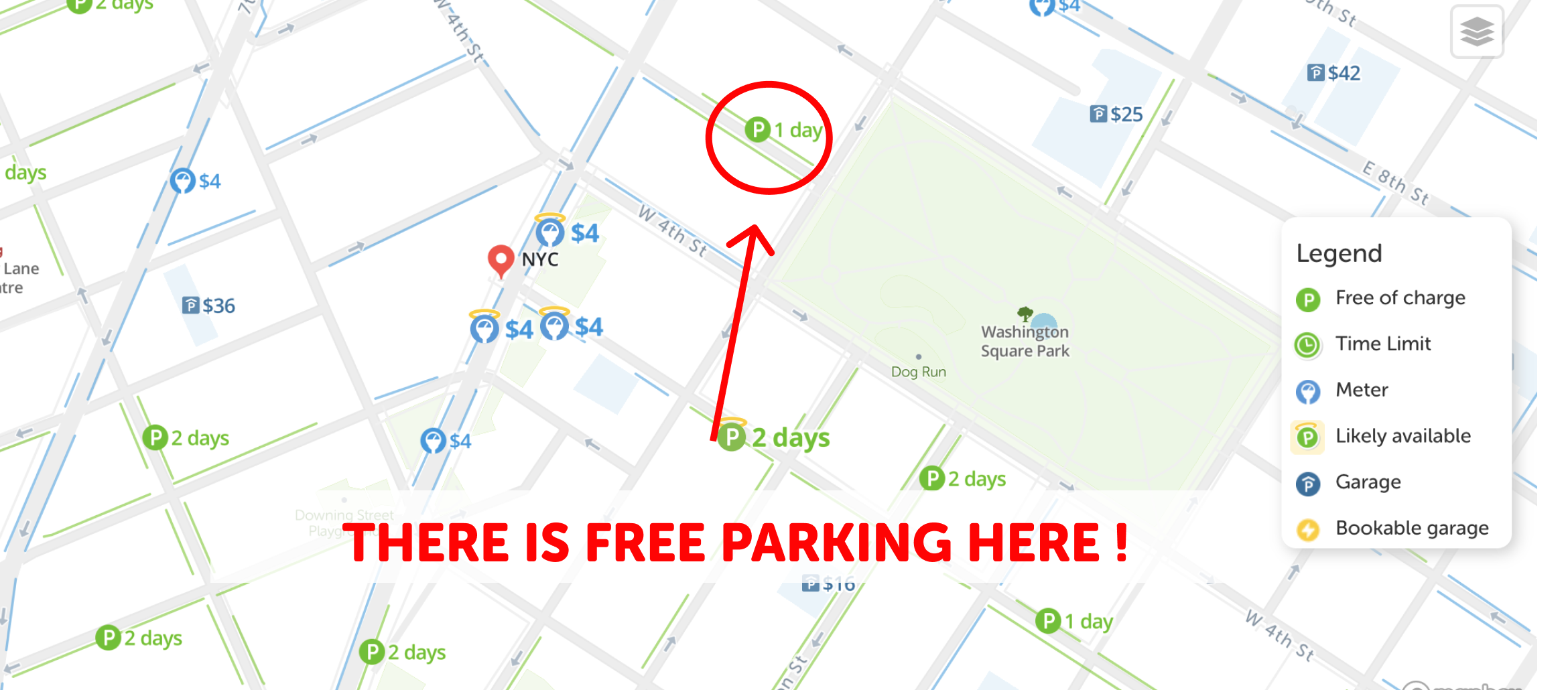 2023 NYC Free Parking Map - SpotAngels