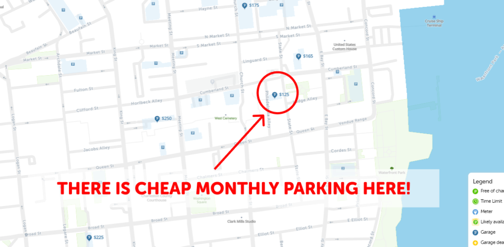 The 2024 Guide To Cheap Monthly Parking In Charleston Sc- Spotangels